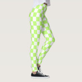 Classic visual lime checkerboard leggings (Rechts)
