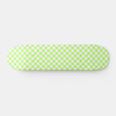 Classic visual lime checkerboard  persoonlijk skateboard (Horizontaal)