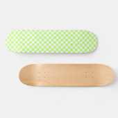 Classic visual lime checkerboard  persoonlijk skateboard (Horizontaal)