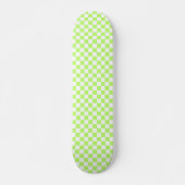Classic visual lime checkerboard  persoonlijk skateboard (Voorkant)