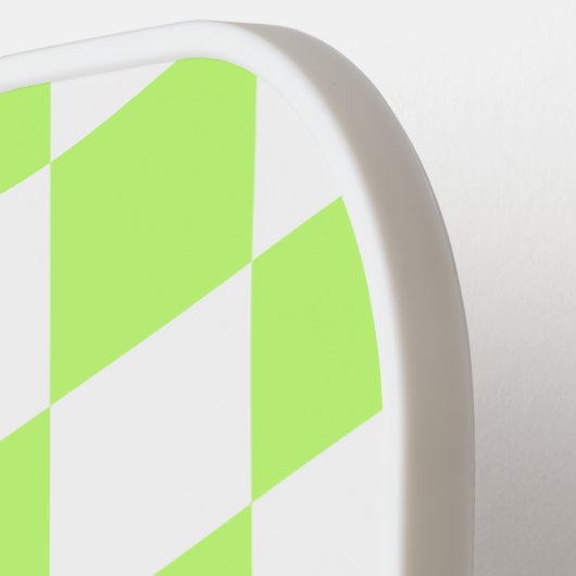Classic visual lime checkerboard  pickleball paddle (Links Detail)