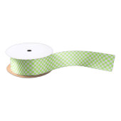 Classic visual lime checkerboard  satijnen lint (Spoel)
