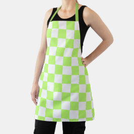 Classic visual lime checkerboard  schort