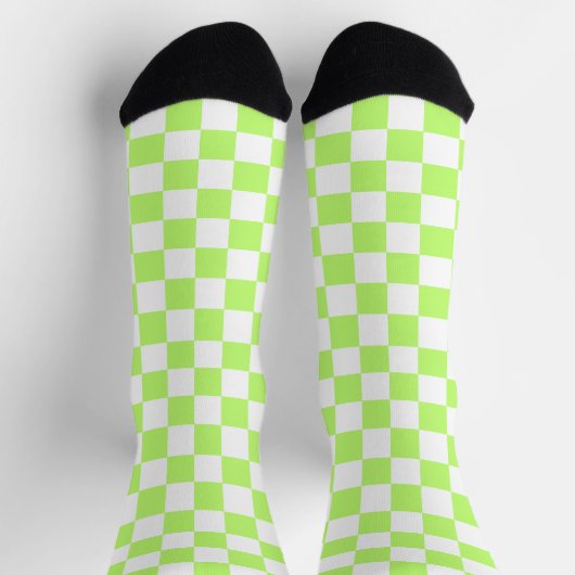 Classic visual lime checkerboard  sokken (Top)