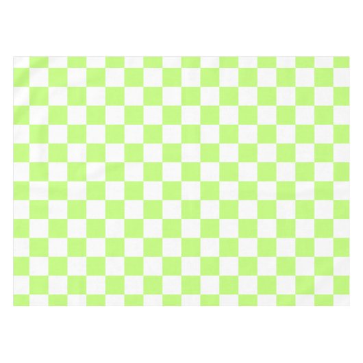 Classic visual lime checkerboard  tafelkleed (Voorkant (Horizontaal))
