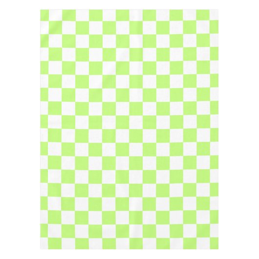 Classic visual lime checkerboard  tafelkleed (Voorkant)