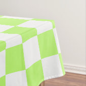 Classic visual lime checkerboard  tafelkleed (Voorbeeld)