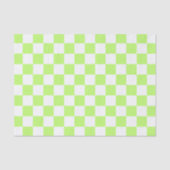Classic visual lime checkerboard tissuepapier (Voorkant)