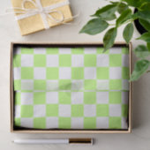 Classic visual lime checkerboard tissuepapier (Geschenk)