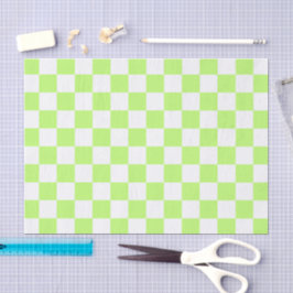 Classic visual lime checkerboard  tissuepapier