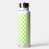 Classic visual lime checkerboard  waterfles (Rechts)