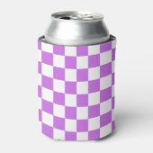 Classic visual magenta checkerboard  blikjeskoeler (Blikje Voorkant)