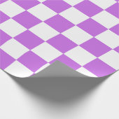 Classic visual magenta checkerboard  cadeaupapier (Hoek)