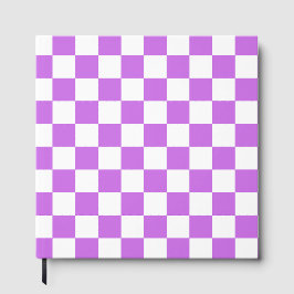 Classic visual magenta checkerboard  gastenboek