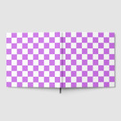 Classic visual magenta checkerboard  gastenboek (Volledig)