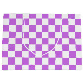 Classic visual magenta checkerboard  groot cadeauzakje (Voorkant)