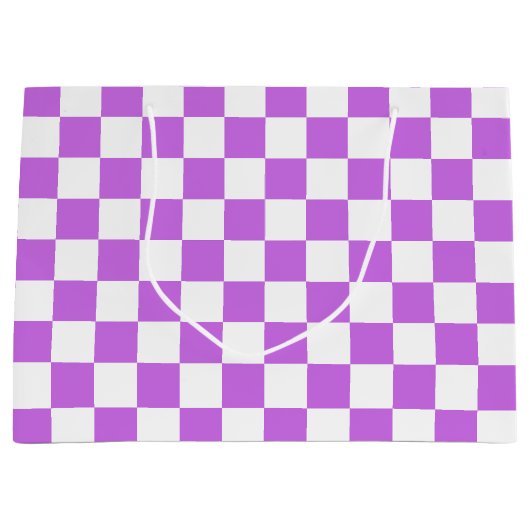 Classic visual magenta checkerboard  groot cadeauzakje (Voorkant)