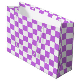 Classic visual magenta checkerboard  groot cadeauzakje