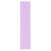 Classic visual magenta checkerboard  korte tafelloper (Voorkant)