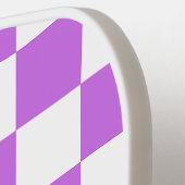 Classic visual magenta checkerboard pickleball paddle (Links Detail)
