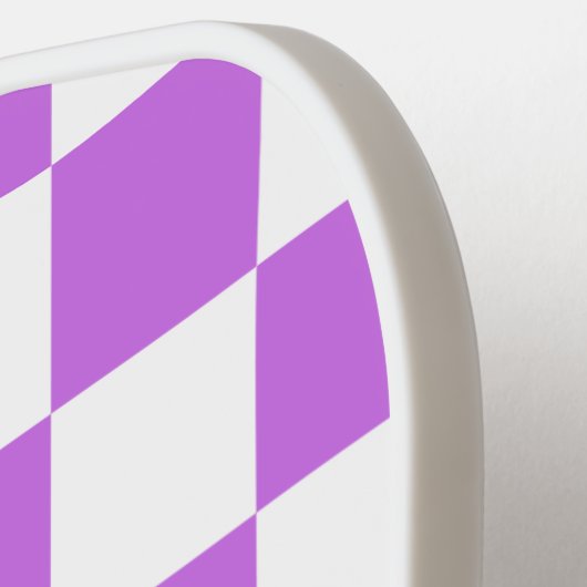 Classic visual magenta checkerboard  pickleball paddle (Links Detail)