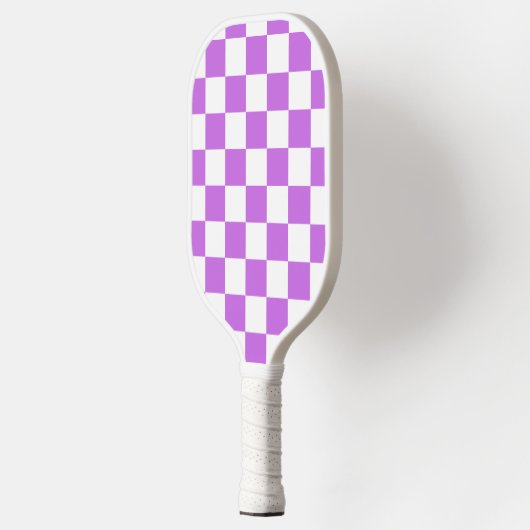 Classic visual magenta checkerboard  pickleball paddle (Links)