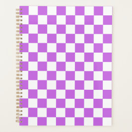 Classic visual magenta checkerboard  planner