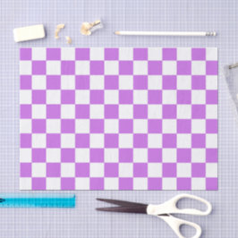 Classic visual magenta checkerboard  tissuepapier