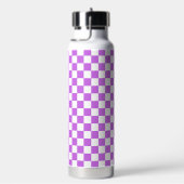 Classic visual magenta checkerboard  waterfles (Rechts)