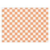 Classic visual orange checkerboard  tafelkleed (Voorkant (Horizontaal))