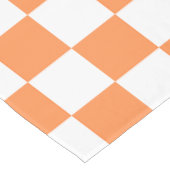 Classic visual orange checkerboard  tafelkleed (Gekanteld)