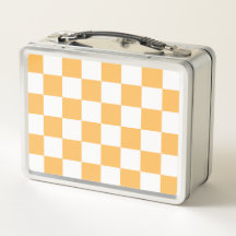 Classic visual peach checkerboard 
