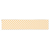 Classic visual peach checkerboard  korte tafelloper (Horizontaal)