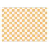 Classic visual peach checkerboard  tafelkleed (Voorkant (Horizontaal))