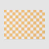 Classic visual peach checkerboard  tissuepapier (Voorkant)