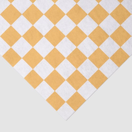 Classic visual peach checkerboard  tissuepapier (Detail)