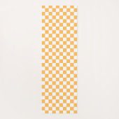 Classic visual peach checkerboard  yogamat (Achterkant)