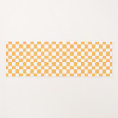 Classic visual peach checkerboard  yogamat (Voorkant (horizontaal))