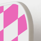Classic visual pink checkerboard  pickleball paddle (Links Detail)