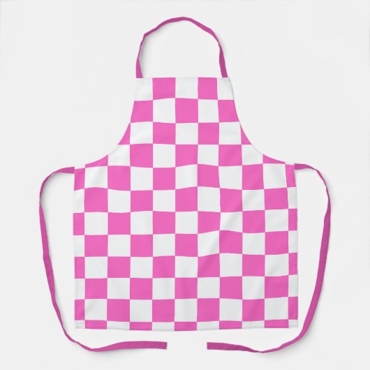 Classic visual pink checkerboard  schort (Voorkant)