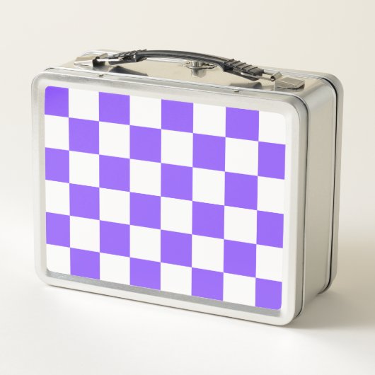 Classic visual purple checkerboard  (Achterkant)