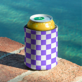 Classic visual purple checkerboard  blikjeskoeler
