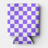Classic visual purple checkerboard  blikjeskoeler (Voorkant)
