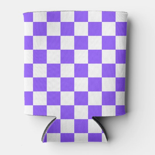 Classic visual purple checkerboard  blikjeskoeler (Voorkant)