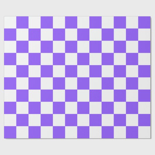 Classic visual purple checkerboard cadeaupapier (Vlak)