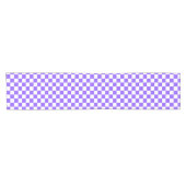 Classic visual purple checkerboard  korte tafelloper (Horizontaal)