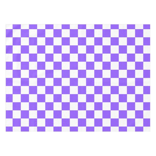 Classic visual purple checkerboard  tafelkleed (Voorkant (Horizontaal))
