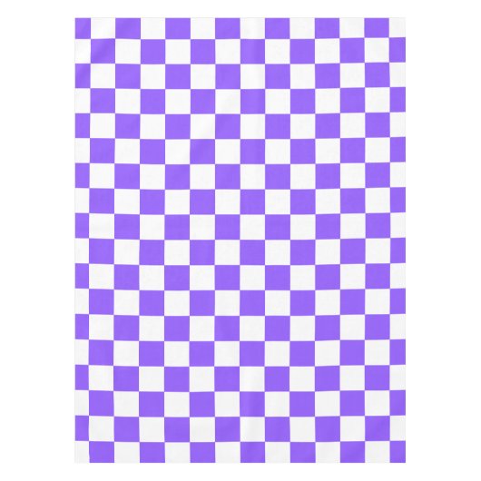 Classic visual purple checkerboard  tafelkleed (Voorkant)