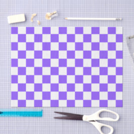 Classic visual purple checkerboard  tissuepapier