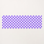 Classic visual purple checkerboard yogamat (Achterkant (horizontaal))